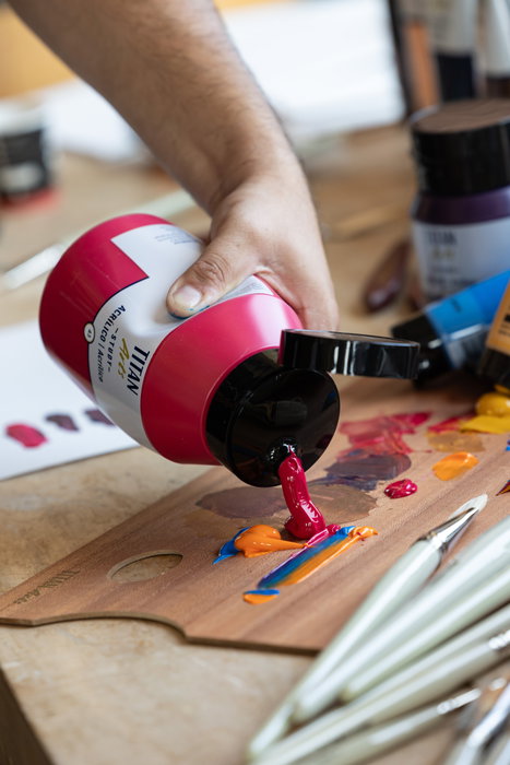 Titan Arts Acrílico Study Magenta Bote 1000ml nº43